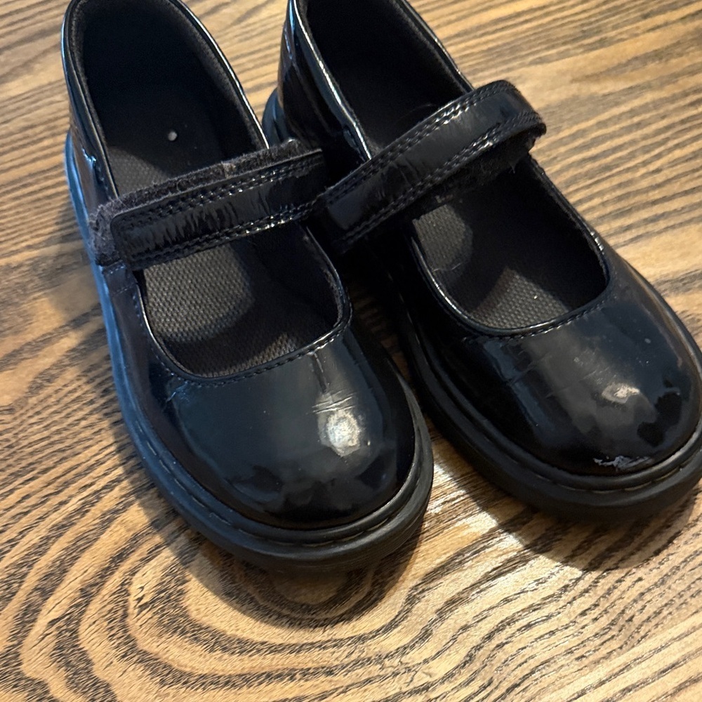 Dr. Marten Maccy Black Kids Mary Jane Shoes